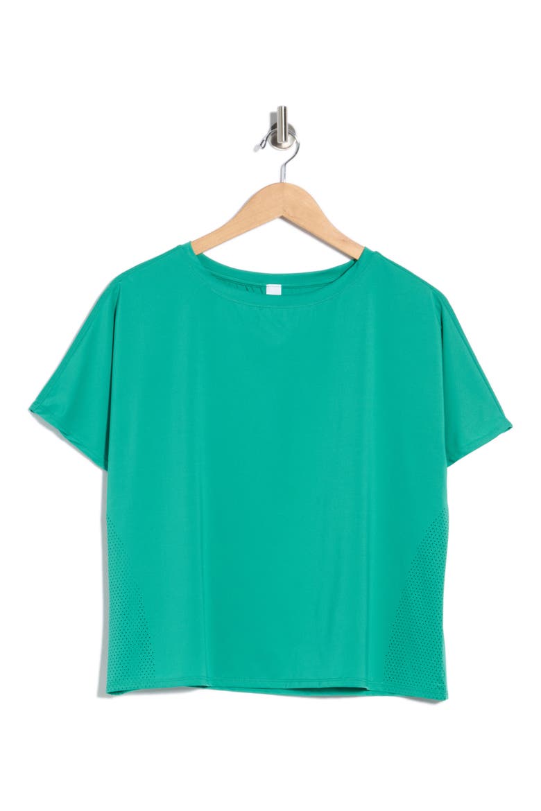 Dolman Sleeve Crop Active T-Shirt, Alternate, color, MATCH POINT GREEN