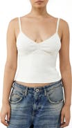 BDG Urban Outfitters Love Pointelle Cotton Camisole