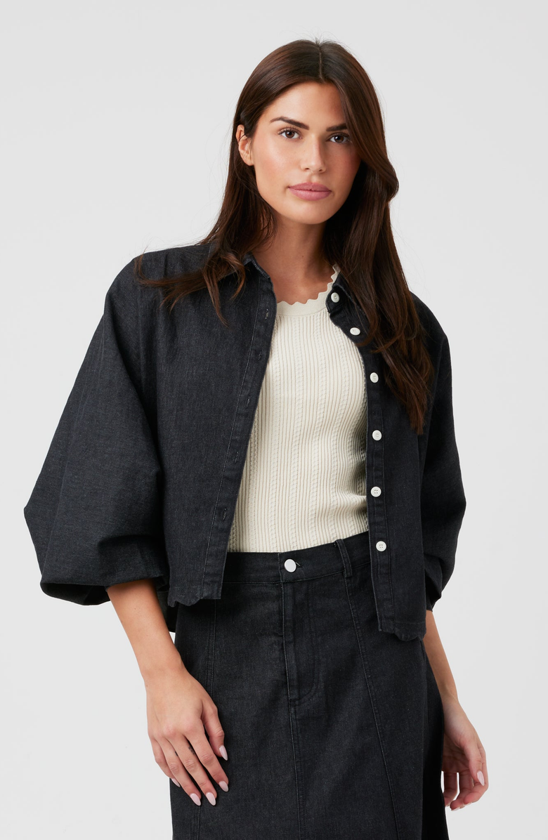 By Tess Collection Raya Blouse, Main, color, Dark Blue