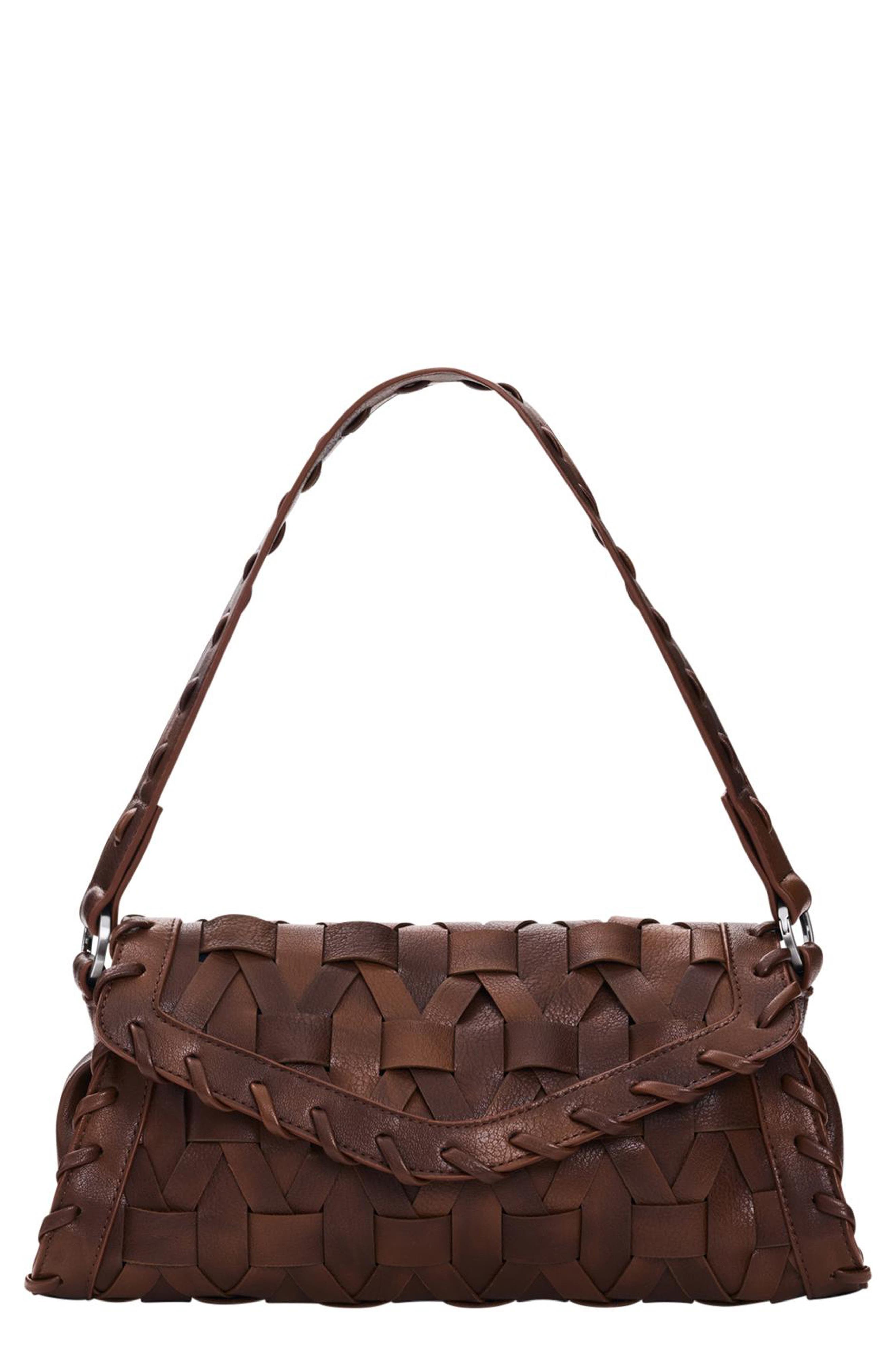 Desigual Small Woven Handbag, Main, color, 