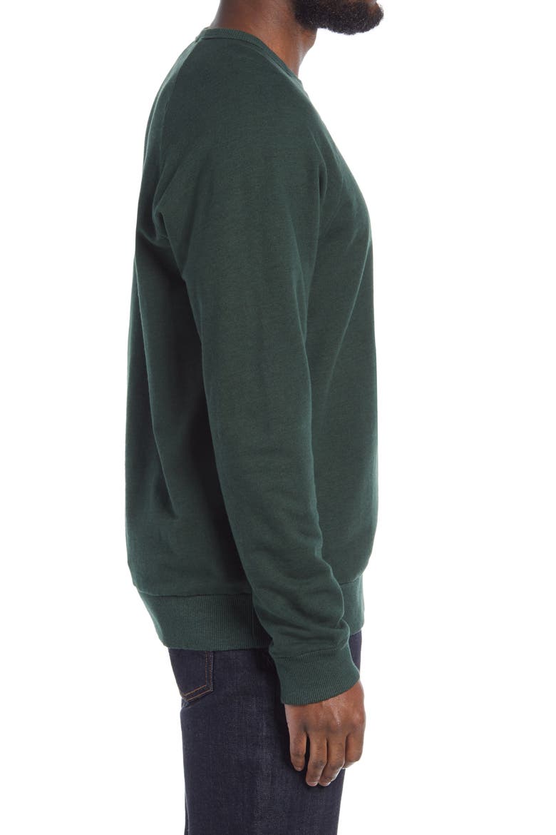 Elba Men's Crewneck Sweatshirt, Alternate, color, RICH VERDURE