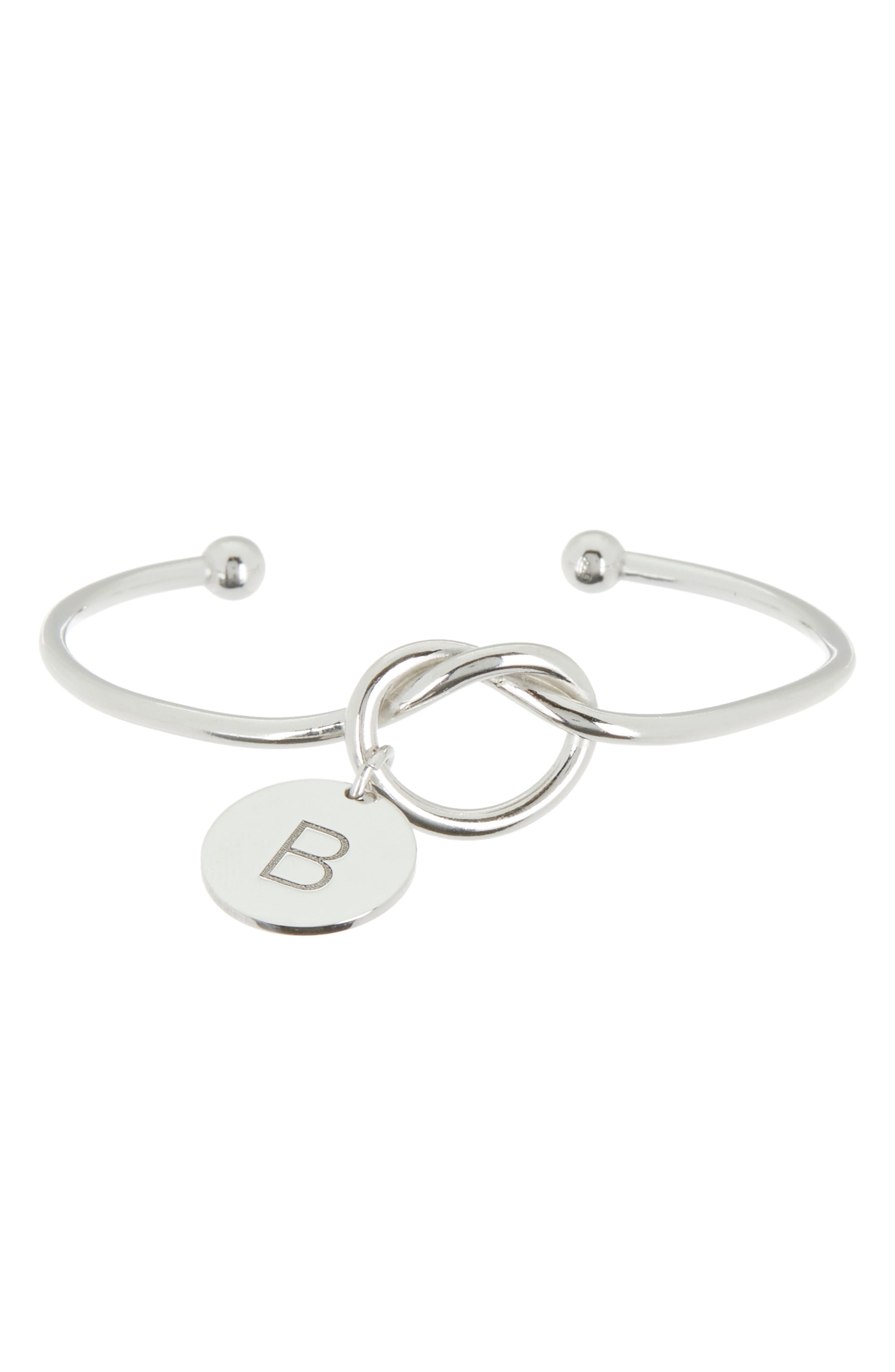 MESHMERISE Love Knot Initial Bracelet