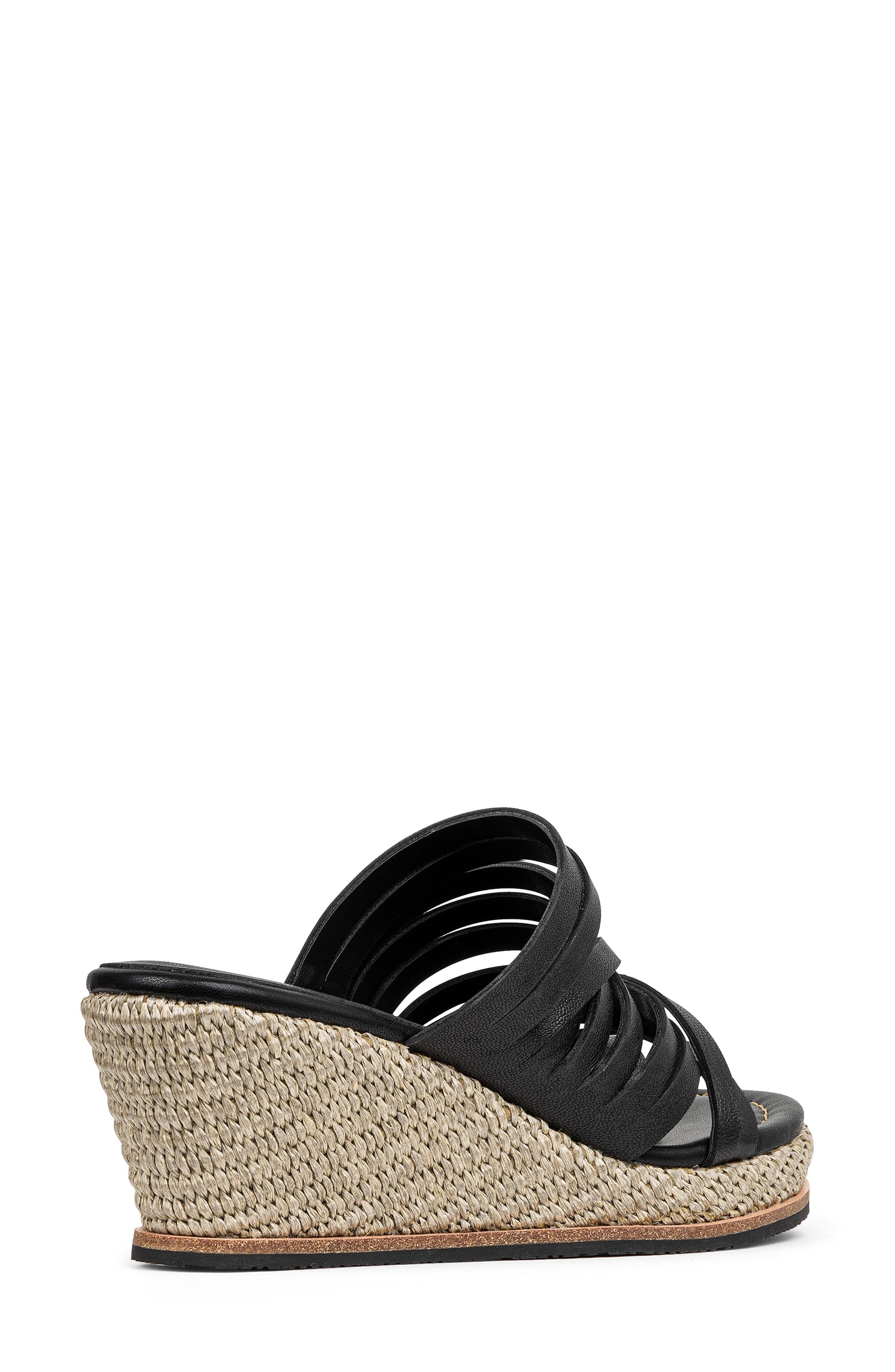 Donald Pliner Espadrille Wedge Sandal, Alternate, color, Black