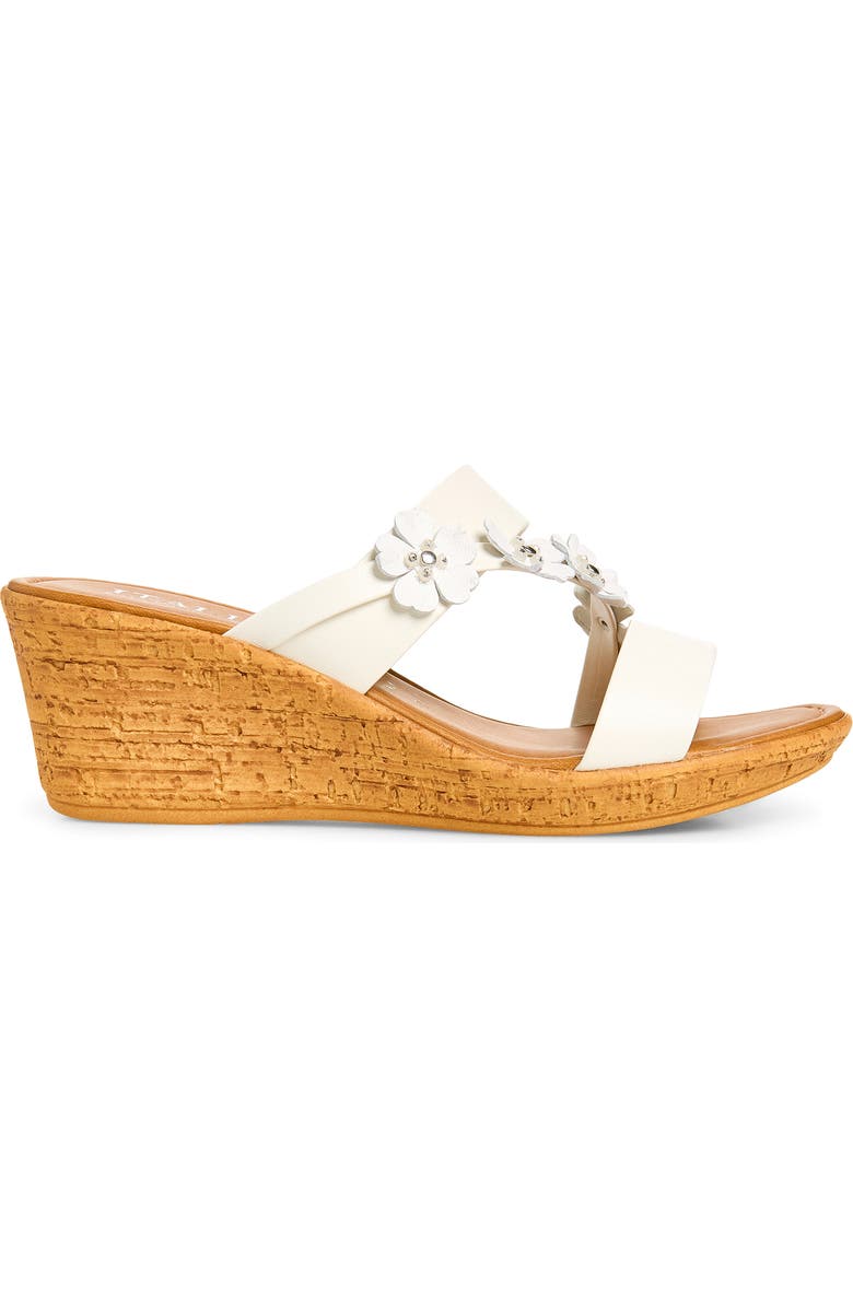 ITALIAN SHOEMAKERS Niva Wedge Sandal, Alternate, color, White