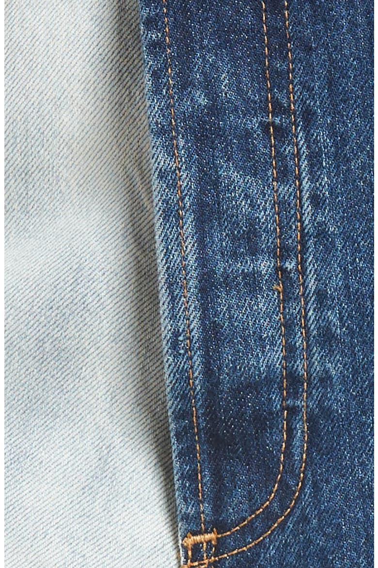 Amazing Two-Tone High Waist Boyfriend Jeans, Alternate, color, DOUBLE VISION - INDIGO