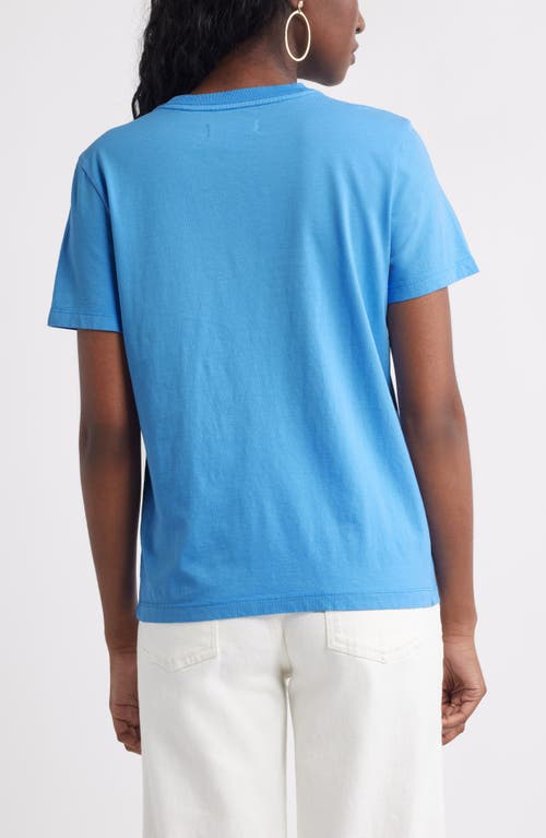 Treasure & Bond Cotton Crewneck T-shirt In Blue