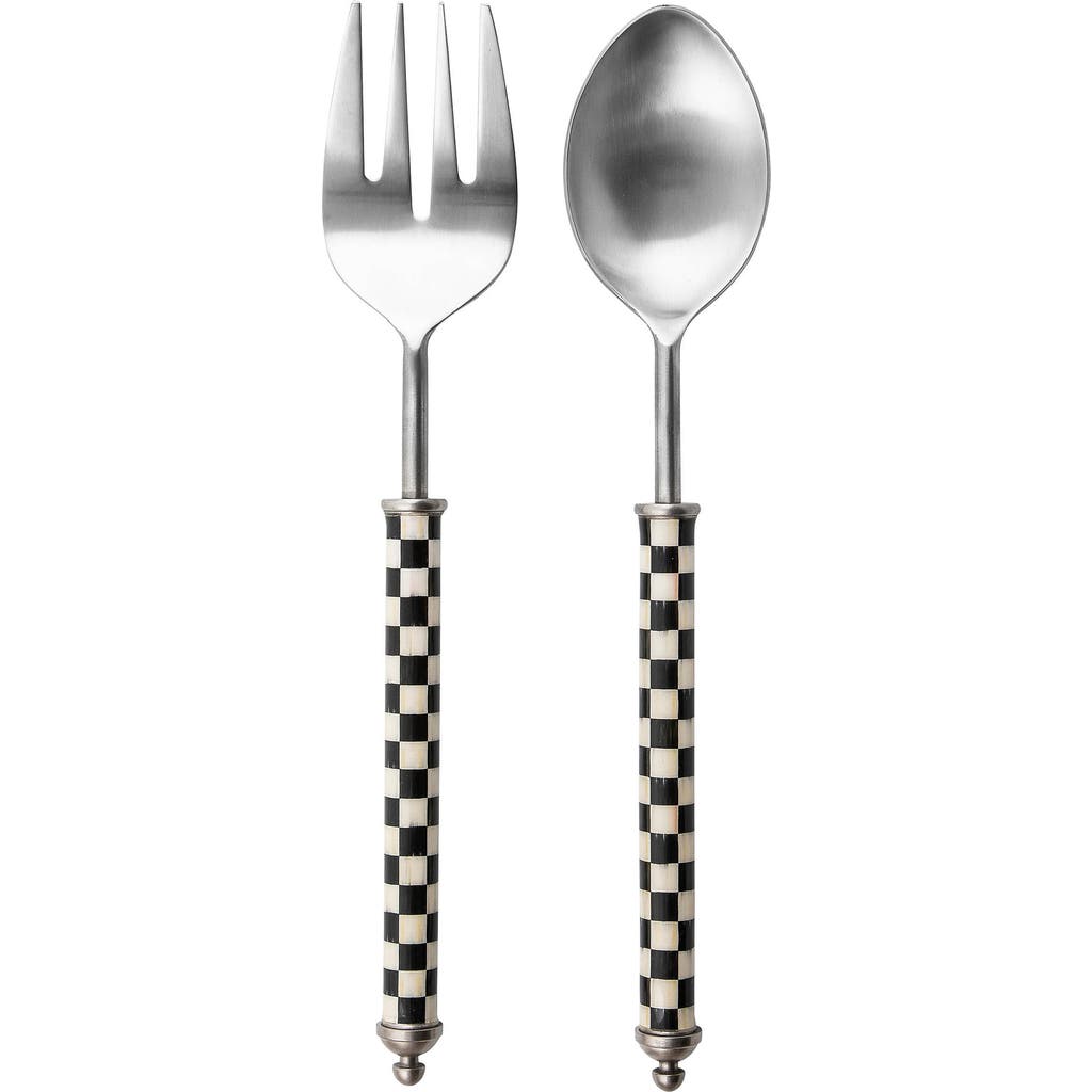 Mackenzie-childs Mackenzie Childs Supper Club Salad Serving Set In Neutral