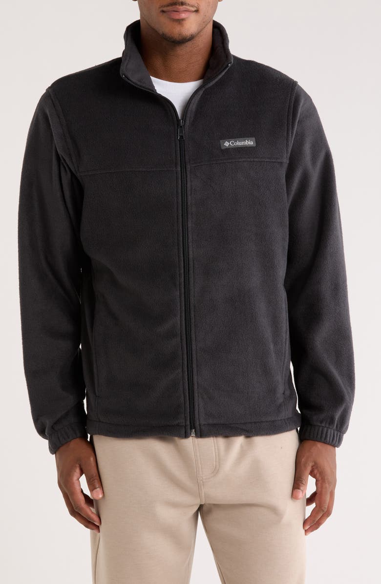 Columbia Mount Grant Fleece Full Zip Jacket, Main, color, Black