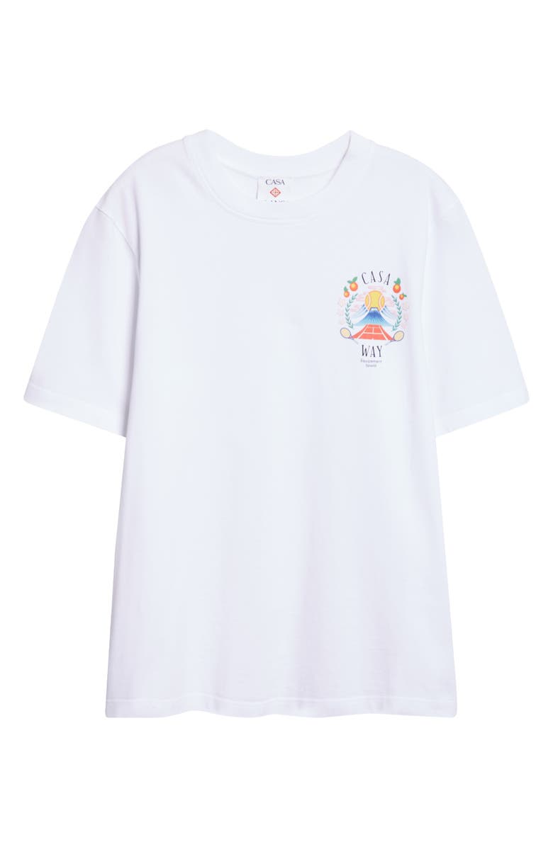 Casablanca Casa Way Mountain Graphic T-Shirt, Alternate, color, White Jersey Casa Way Mountain