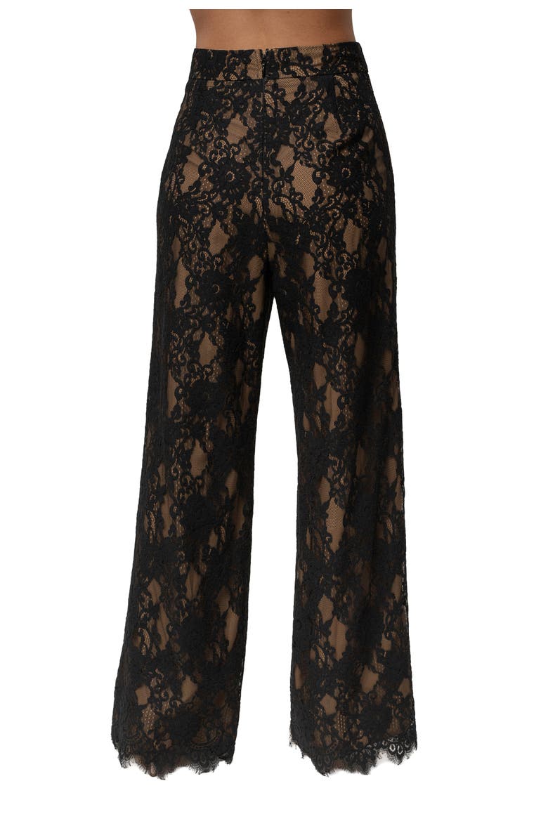 JLUXLABEL Forever Crush Lace Pant, Alternate, color, Black