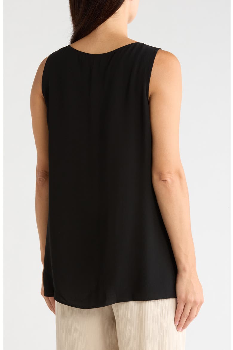 Silk Sleeveless Tunic, Alternate, color, BLACK