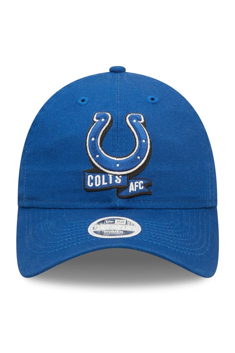 Women's New Era Royal Indianapolis Colts 2022 Sideline Adjustable 9TWENTY Hat, Alternate, color, Royal