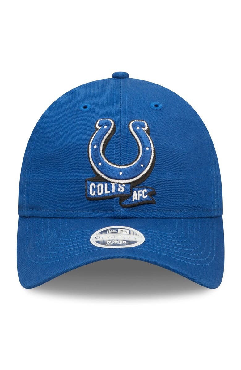 New Era Women's New Era Royal Indianapolis Colts 2022 Sideline Adjustable 9TWENTY Hat, Alternate, color, 