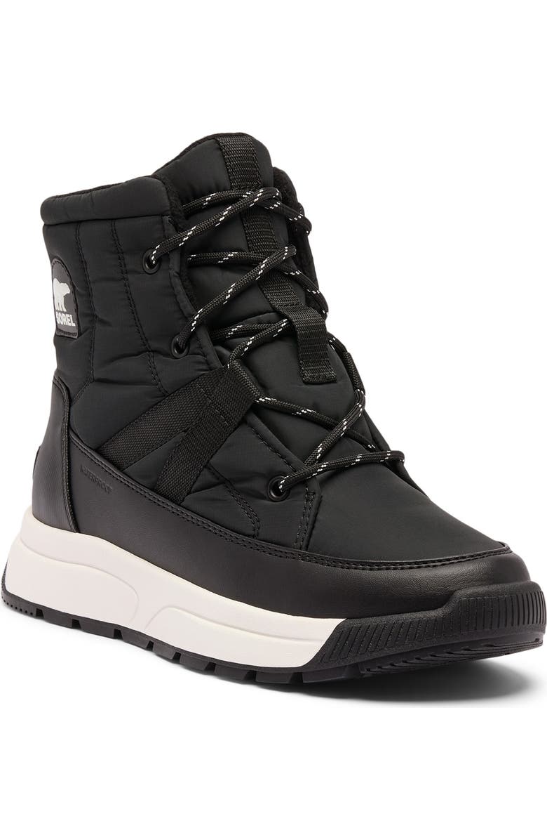 SOREL Whitney III Waterproof Mid Boot, Main, color, Black/ Sea Salt