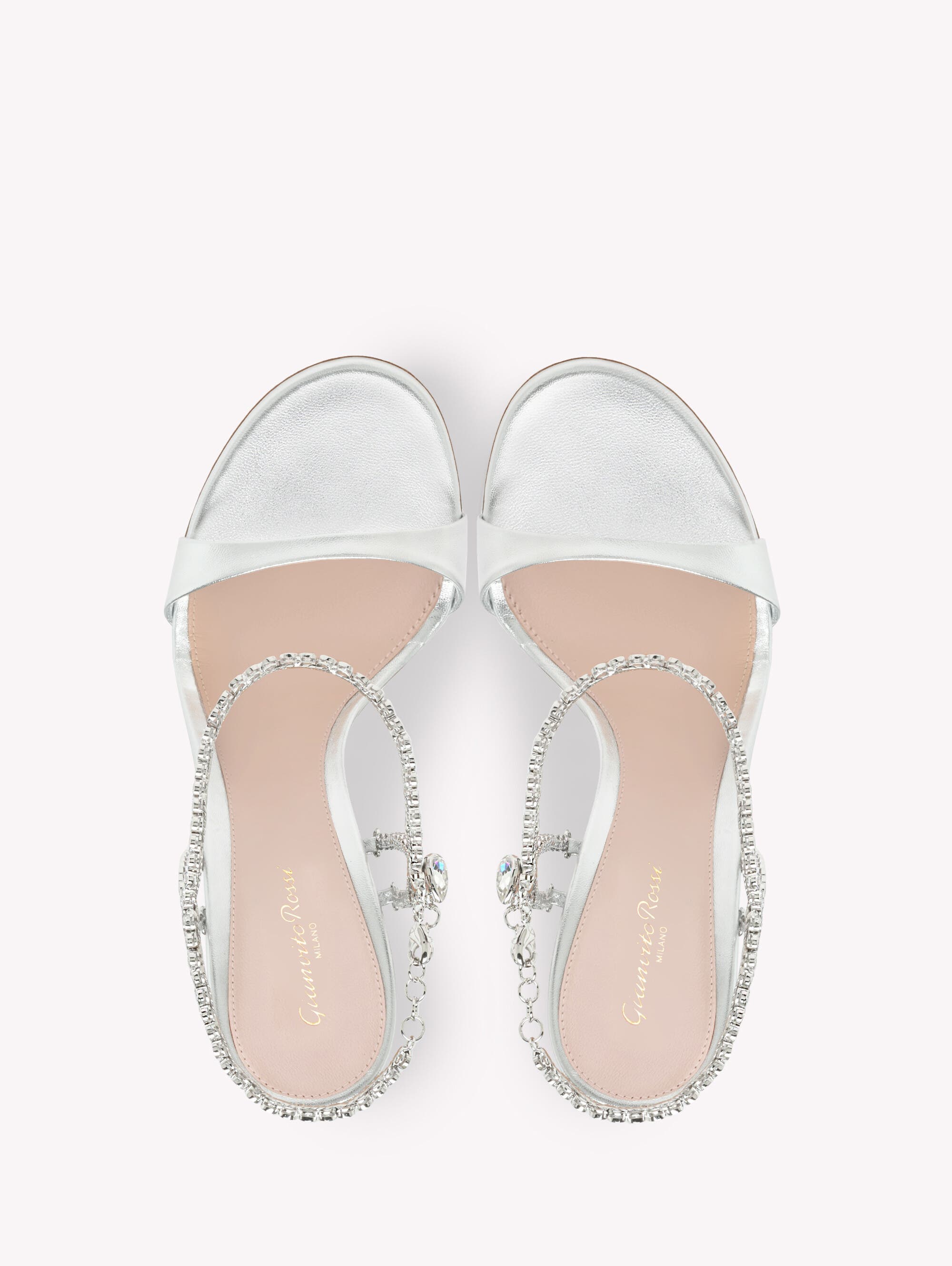 Eternity Sandal, Alternate, color, Metallic Silver Nappa Leather