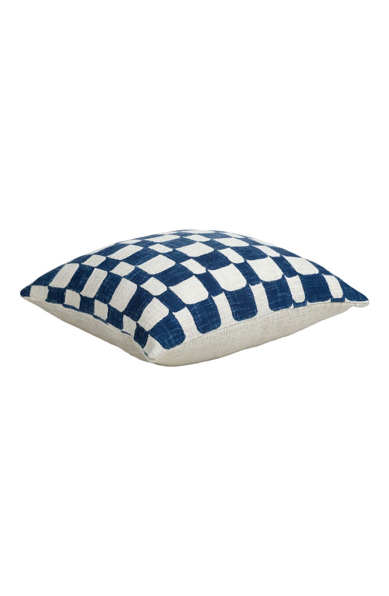 Casa Amarosa Checkered Block Printed Pillow - Cover + Insert, Alternate, color,
