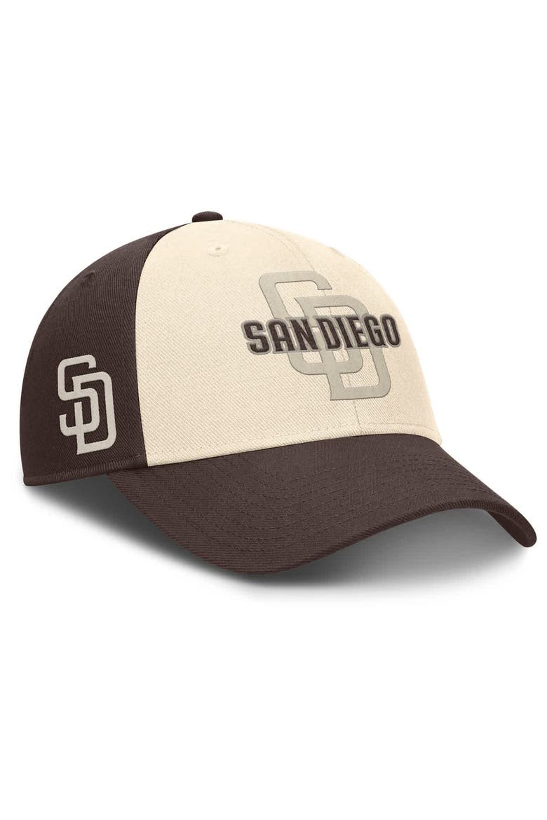 Men's Nike Brown/Natural San Diego Padres Statement Club Performance Adjustable Hat, Main, color, Brown