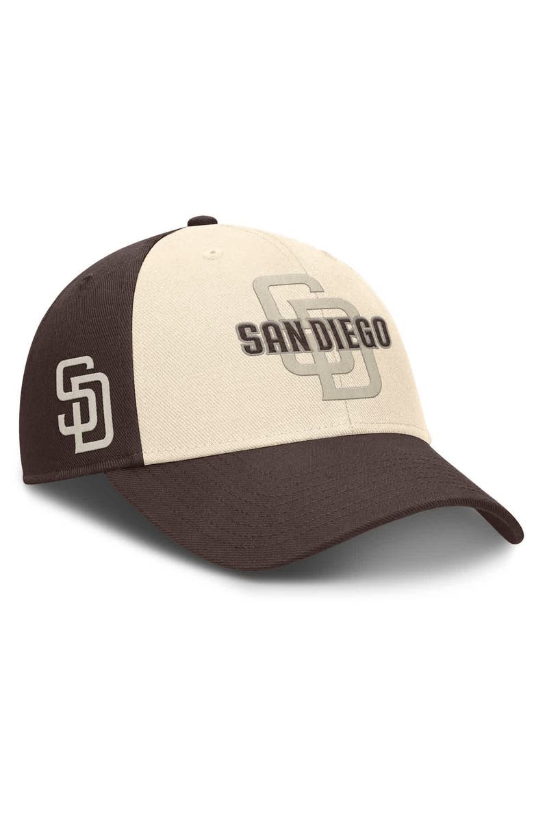 Nike Men's Nike Brown/Natural San Diego Padres Statement Club Performance Adjustable Hat, Main, color, Brown