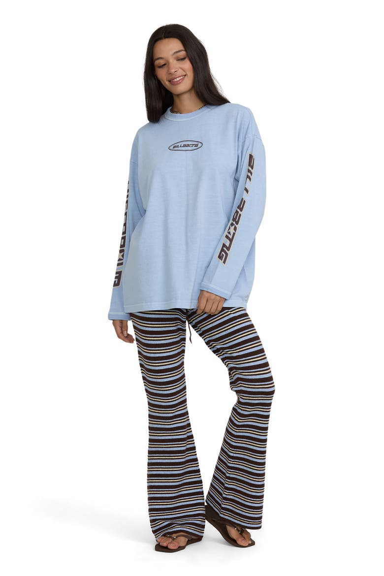 Wave Glow Long Sleeve Graphic Tee, Alternate, color, CORNFLOWER