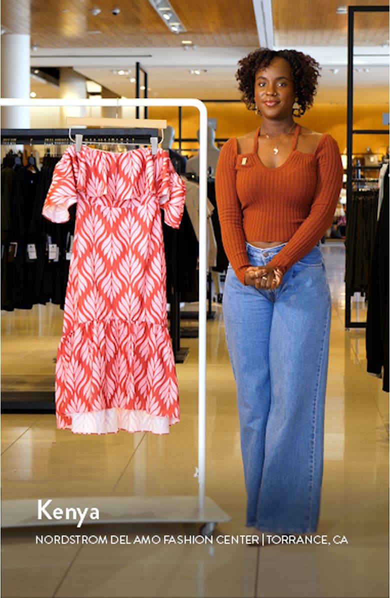 Neoma Off the Shoulder Midi Dress, sales video thumbnail