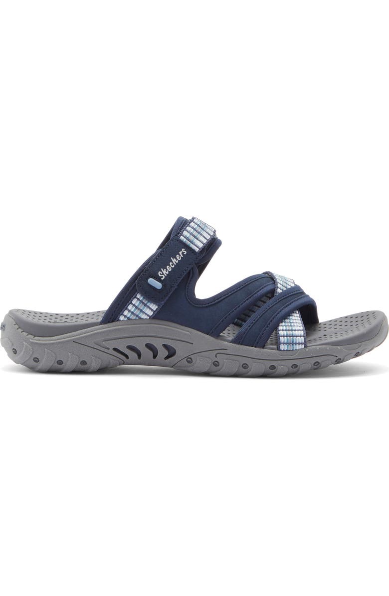SKECHERS Reggae Color Slide Sandal, Alternate, color, Navy