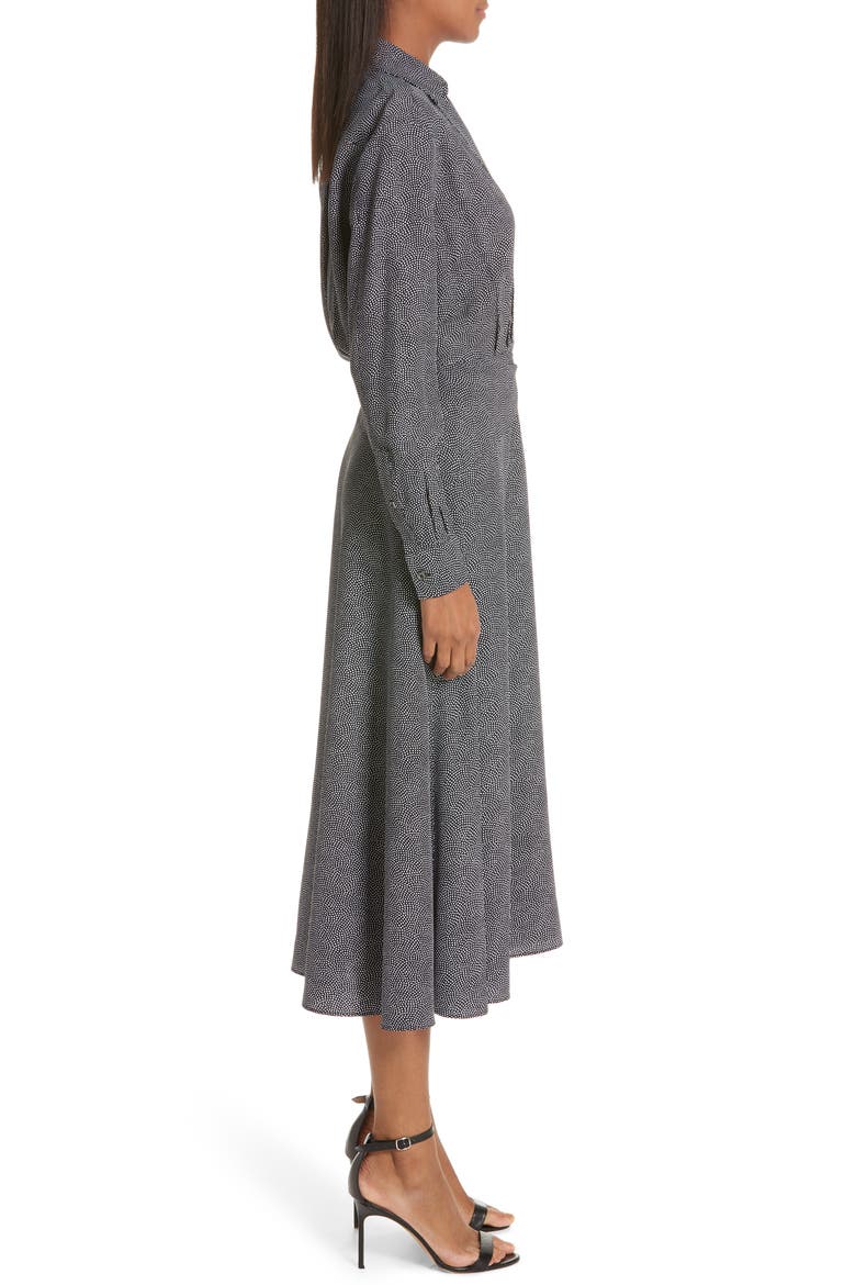 Vivienne Faux Wrap Midi Dress, Alternate, color, ECLIPSE NATURE WHITE