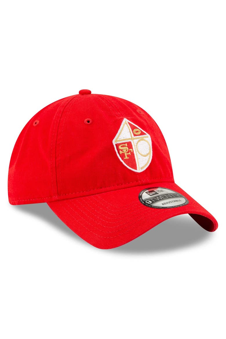 Men's New Era Scarlet San Francisco 49ers Core Classic 9TWENTY Adjustable Hat, Alternate, color, Scarlet