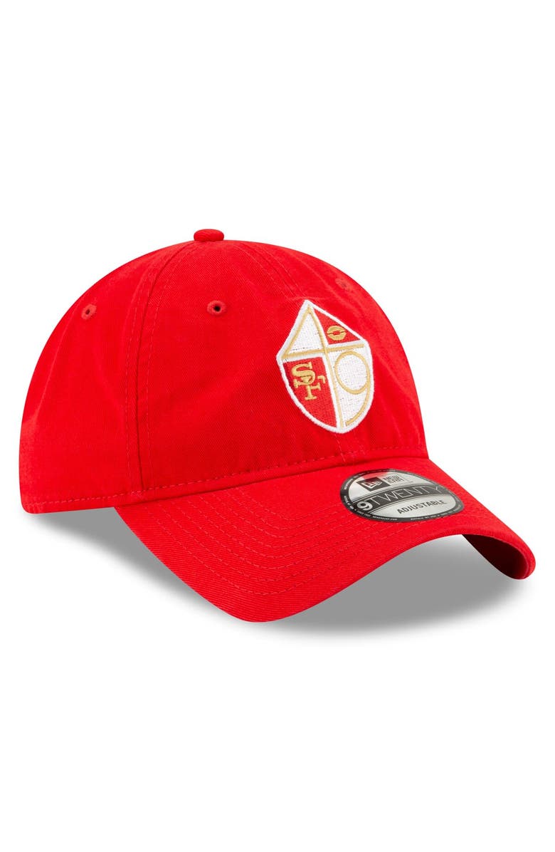 New Era Men's New Era Scarlet San Francisco 49ers Core Classic 9TWENTY Adjustable Hat, Alternate, color, 