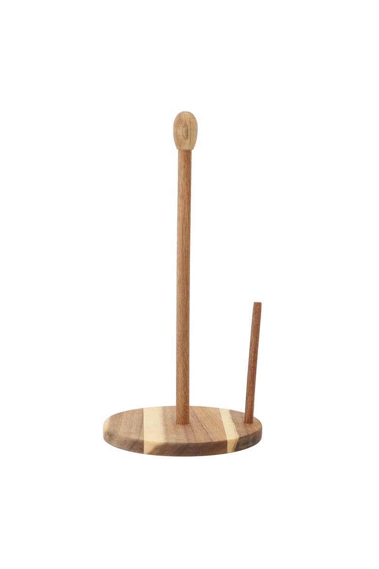 14 inch Acacia Wood Paper Towel Holder, Alternate, color, Acacia