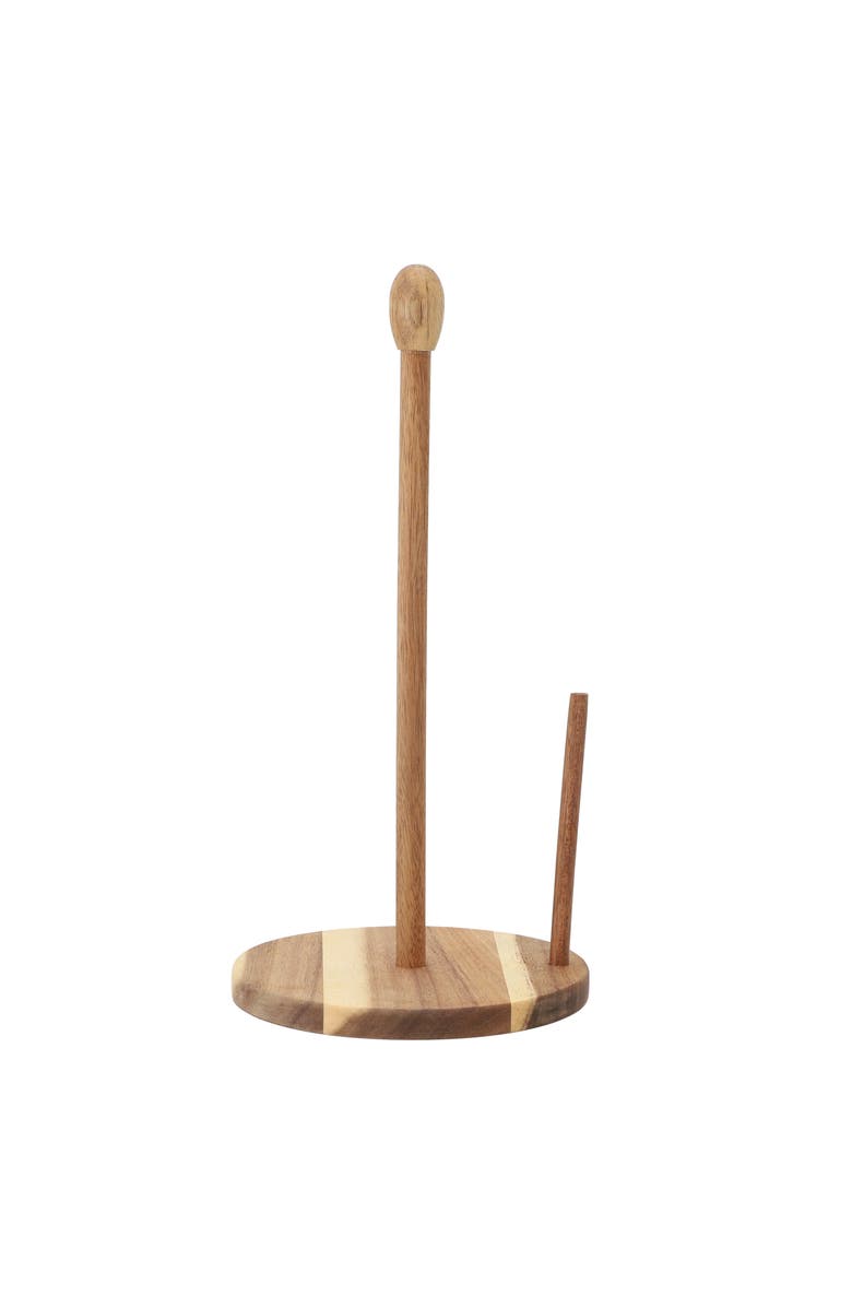 Megachef 14 inch Acacia Wood Paper Towel Holder, Alternate, color, Acacia