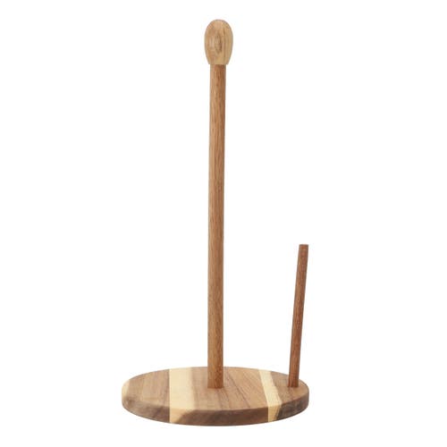 Megachef 14 Inch Acacia Wood Paper Towel Holder In Multi