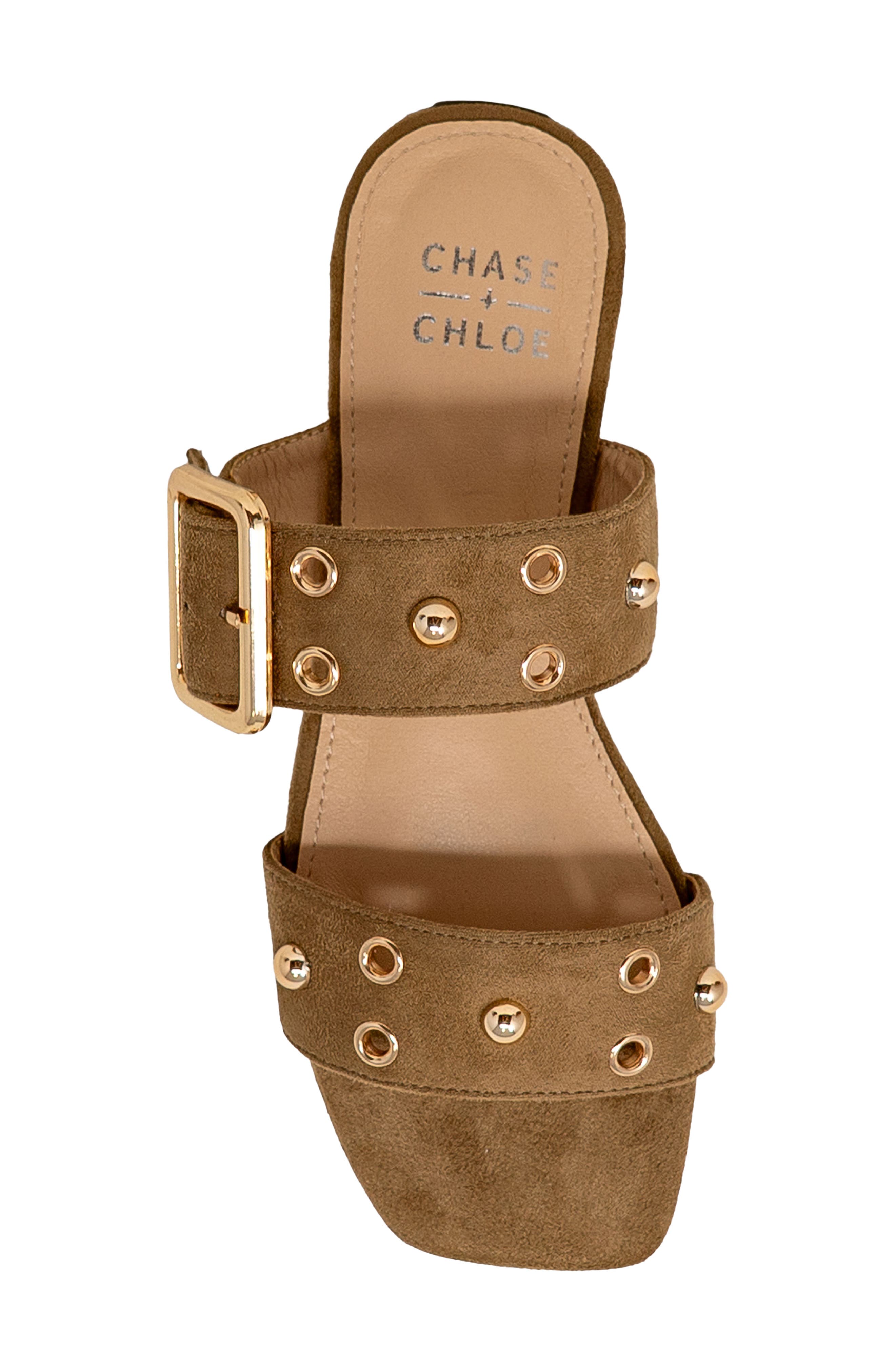 Eve Double Strap Slide Sandal, Alternate, color, TAUPE SUEDE