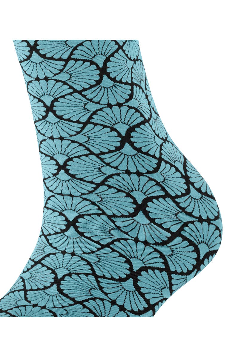 Falke Flair Epoque Crew Socks, Alternate, color, Key Largo