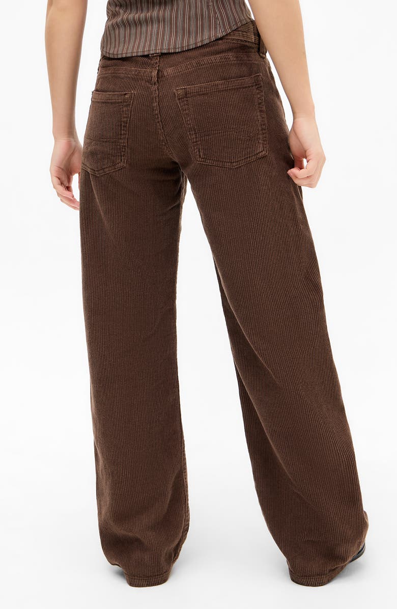 BDG Urban Outfitters Kayla Low Rise Wide Leg Corduroy Jeans, Alternate, color, Brown