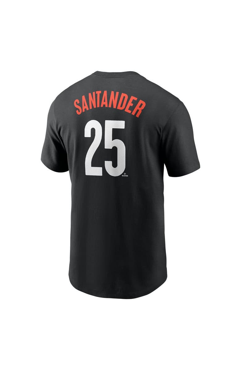 Nike Men's Nike Anthony Santander Black Baltimore Orioles Fuse City Connect Name & Number T-Shirt, Alternate, color, 
