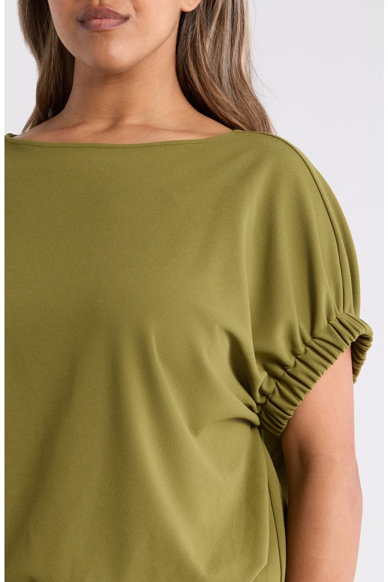 Elastic Cuff Dolman Sleeve T-Shirt, Alternate, color, BAY LEAF