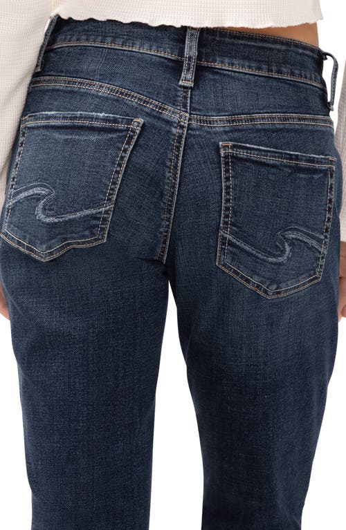 SILVER JEANS CO. SILVER JEANS CO. CURVY MID RISE BOYFRIEND JEANS 