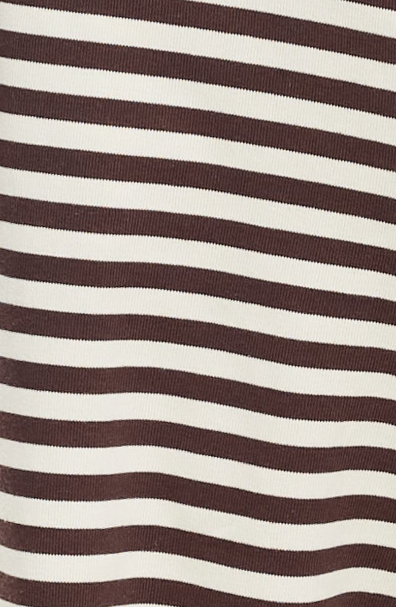 LIONESS Bloom Stripe Pants, Alternate, color, Dark Chocolate