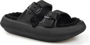 ROCK AND CANDY Faux Shearling Slide Sandal