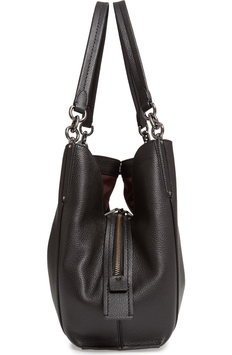 COACH Dalton 31 Pebbled Leather Shoulder Bag, Alternate, color,