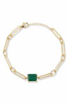 Cubic Zirconia Link Bracelet