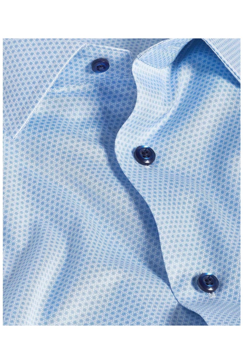 Regular Fit Geometric Cotton Dress Shirt, Alternate, color, SKY