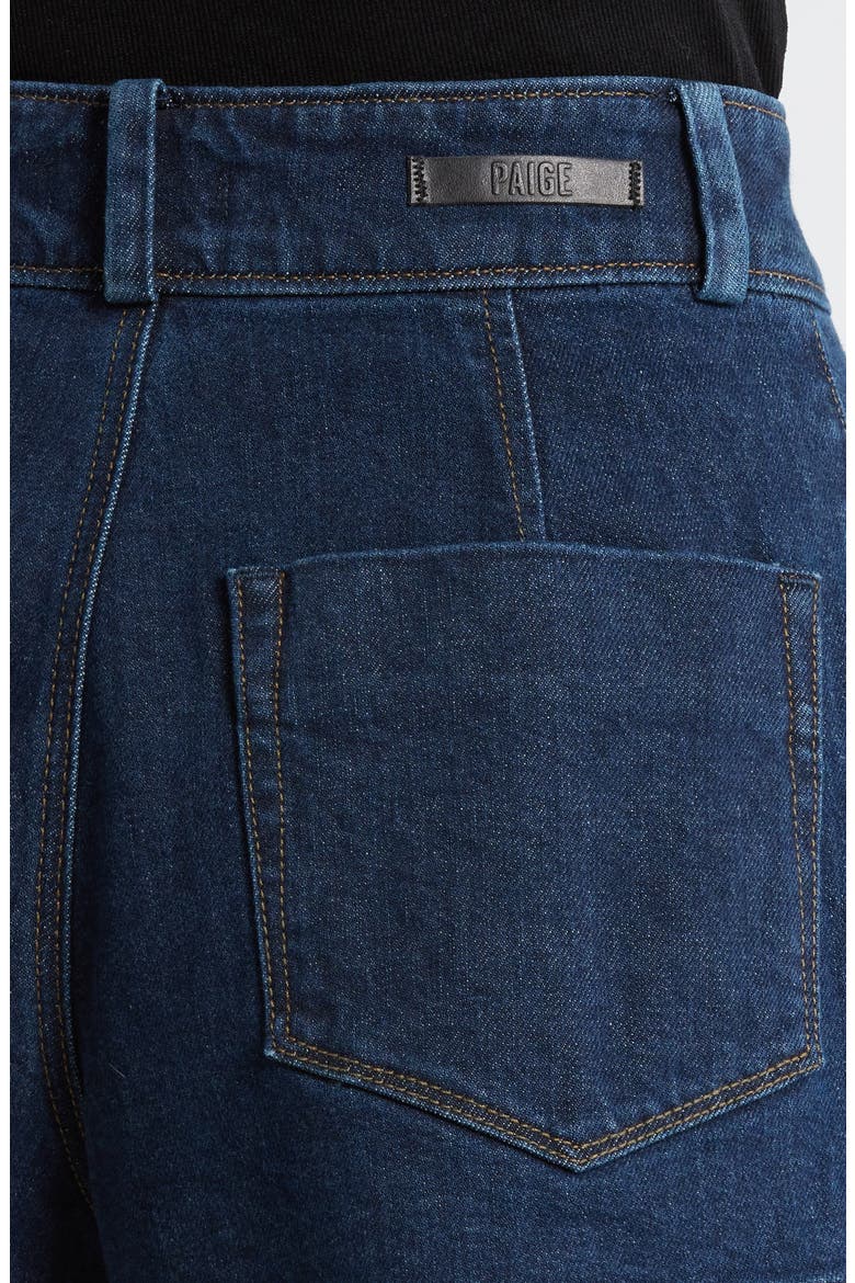 Camille Pleated Denim Shorts, Alternate, color, BALLAST