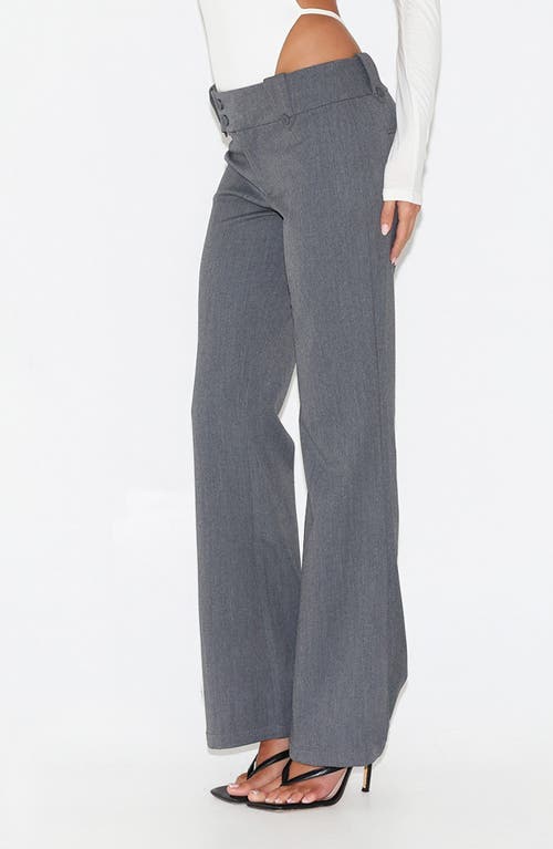 Tiger Mist Kittie Low Rise Pants In Gray