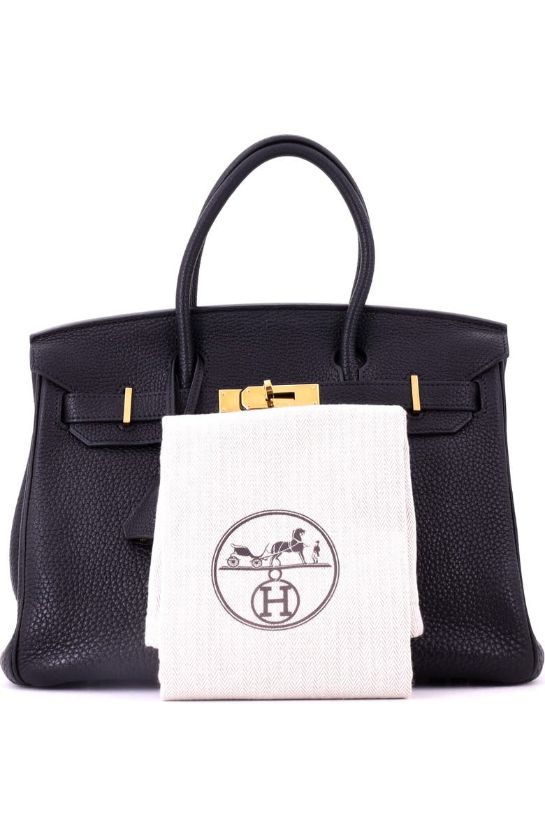Pre-Owned Hermes Birkin Handbag Black Togo with Gold Hardware 30, Alternate, color, Noir