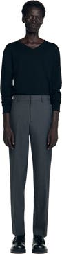 SANDRO Virgin wool suit trousers