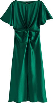 NEXT Center Twist Satin Midi Dress