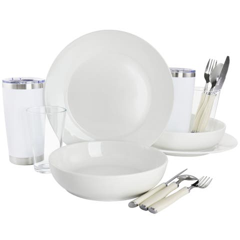 Nobella 14 Piece Fine Ceramic Dinnerware Set