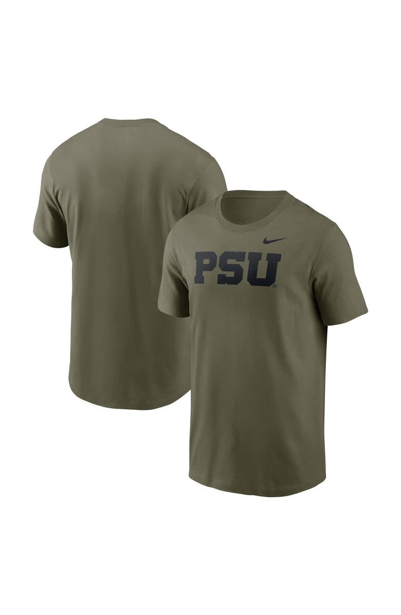 Nike Men's Nike Olive Penn State Nittany Lions Primetime Logo Performance T-Shirt, Alternate, color, Olive