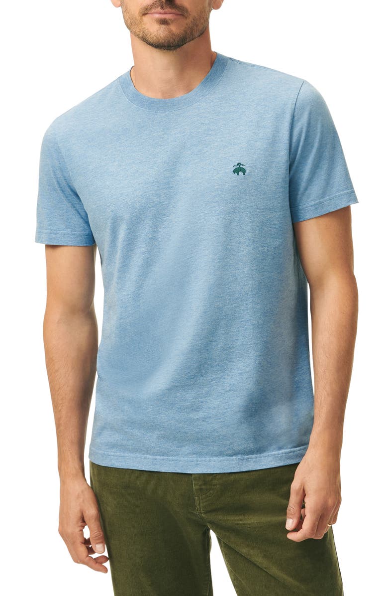 Brooks Brothers Embroidered Golden Fleece Logo Cotton T-Shirt, Main, color, 